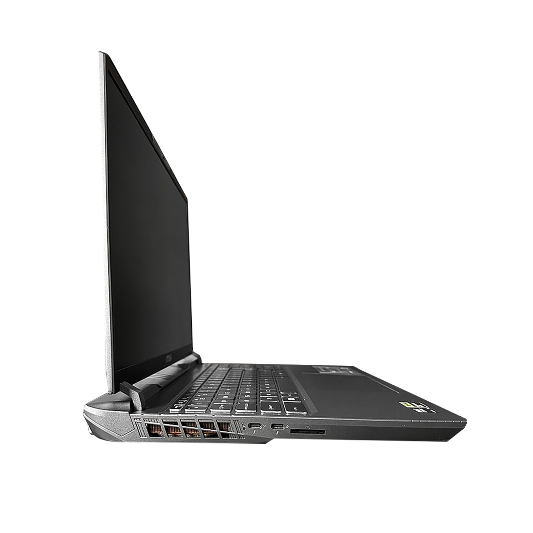 Laptop MSI Vector 16 HX AI A2XWIG-050US   mostrando teclado  tarjeta de video RTX 5080 y procesador Core Ultra 9 275hx