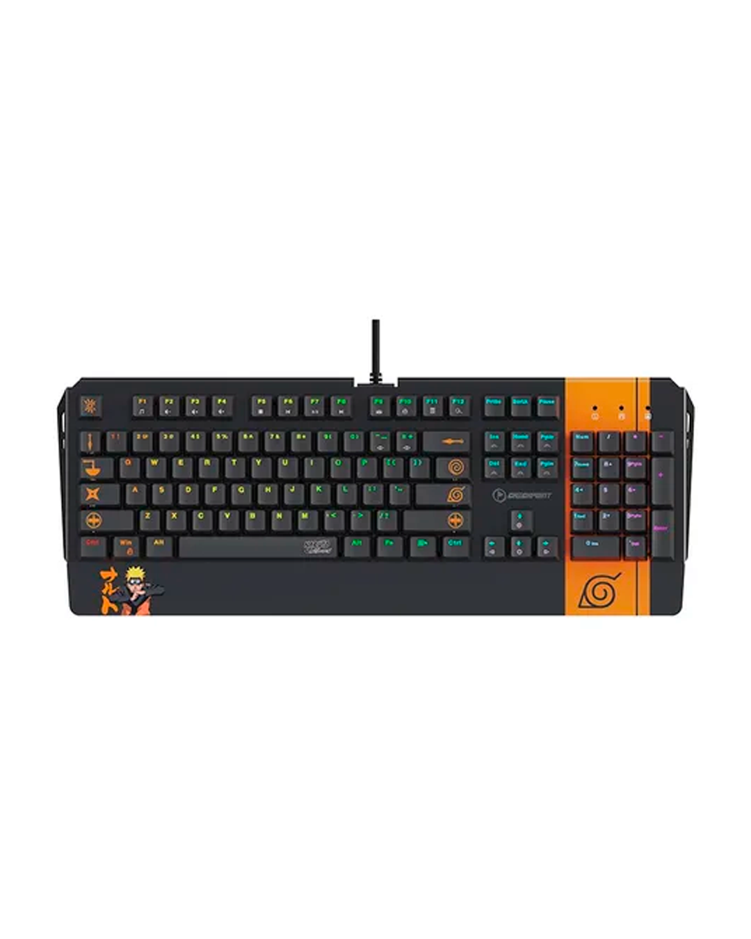 TECLADO MECANICO CHECKPOINT NARUTO KX-500 LEAF NINJA USB/ MECANICO/ RGB