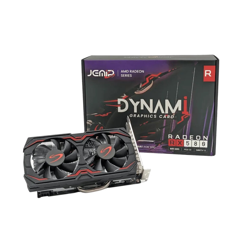 Tarjeta de video JEMIP Dynamic AMD Radeon RX 580 8GB 256-bit - Laptop Express Caracas Venezuela