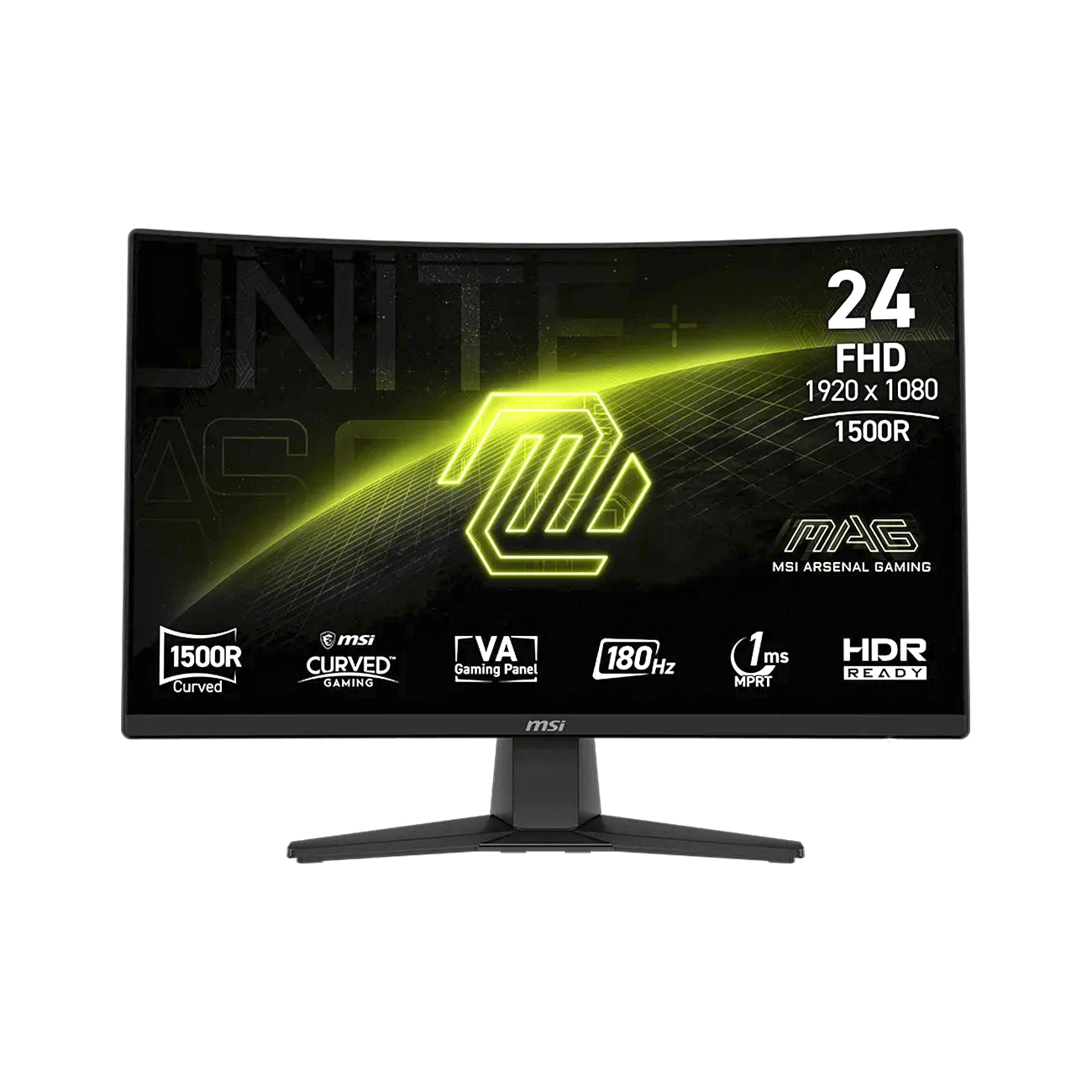 Monitor Gamer MSI MAG 242 de 24 pulgadas curvo 180Hz 1ms Full HD - Laptop Express Caracas