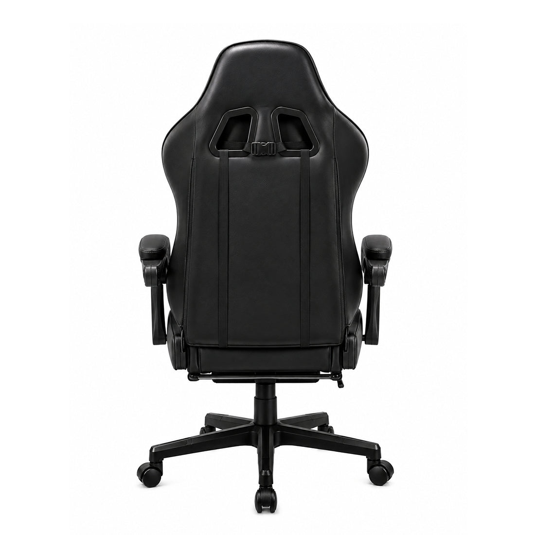 Silla gamer ergonómica Calax LS665901 en color negro con pistón clase 4, estructura de acero y reclinación de 140 grados - Laptop Express Caracas