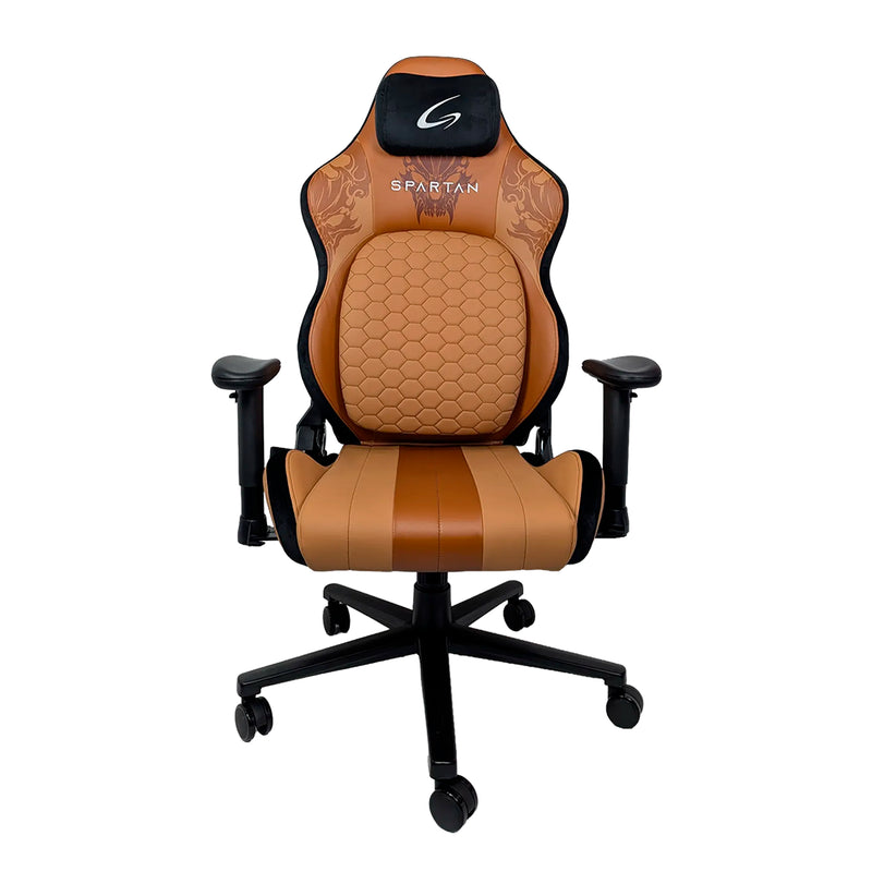 Silla gamer y de oficina ergonómica Jemip Spartan en color caramelo con reposabrazos ajustables y respaldo reclinable de alta resistencia - Laptop Express Caracas