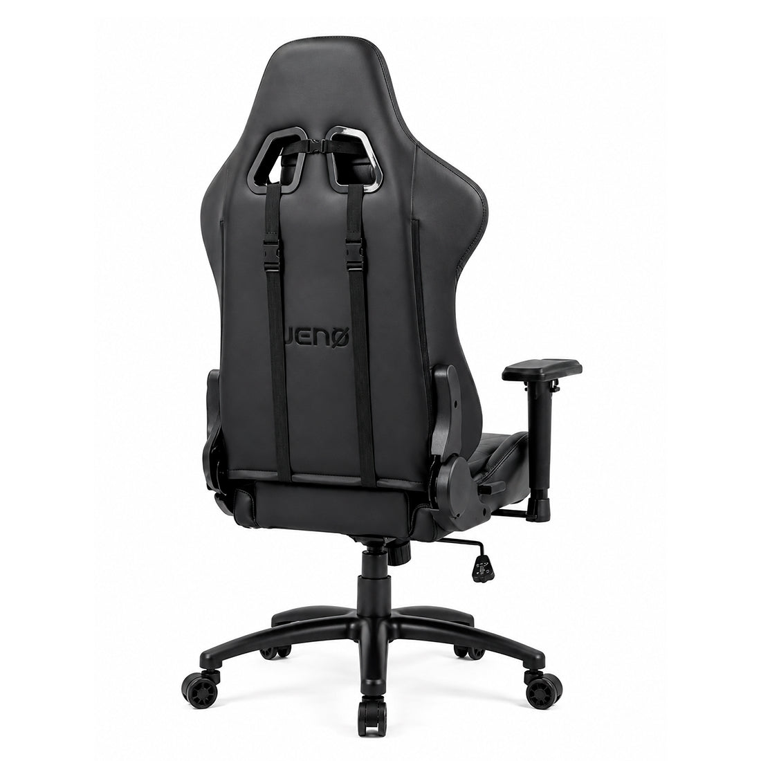 Silla gaming ergonómica JEMIP Seiryu en color negro con mecanismo de mariposa y reposabrazos acolchados - Laptop Express Caracas