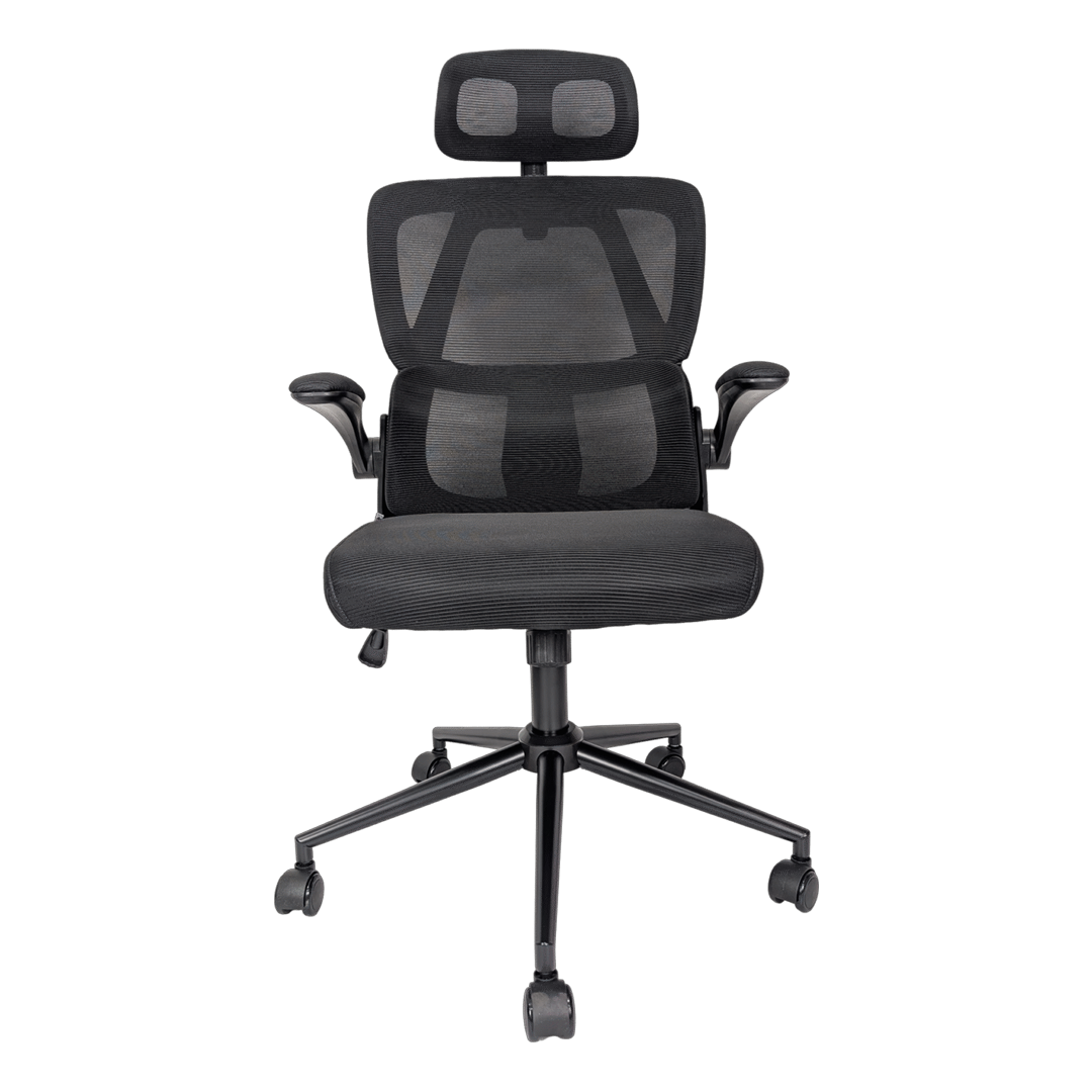 Silla de oficina ejecutiva JEMIP Office Old Money en color negro con diseño clásico y ergonómico premium - Laptop Express Caracas