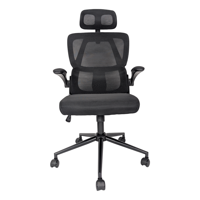Silla de oficina ejecutiva JEMIP Office Old Money en color negro con diseño clásico y ergonómico premium - Laptop Express Caracas