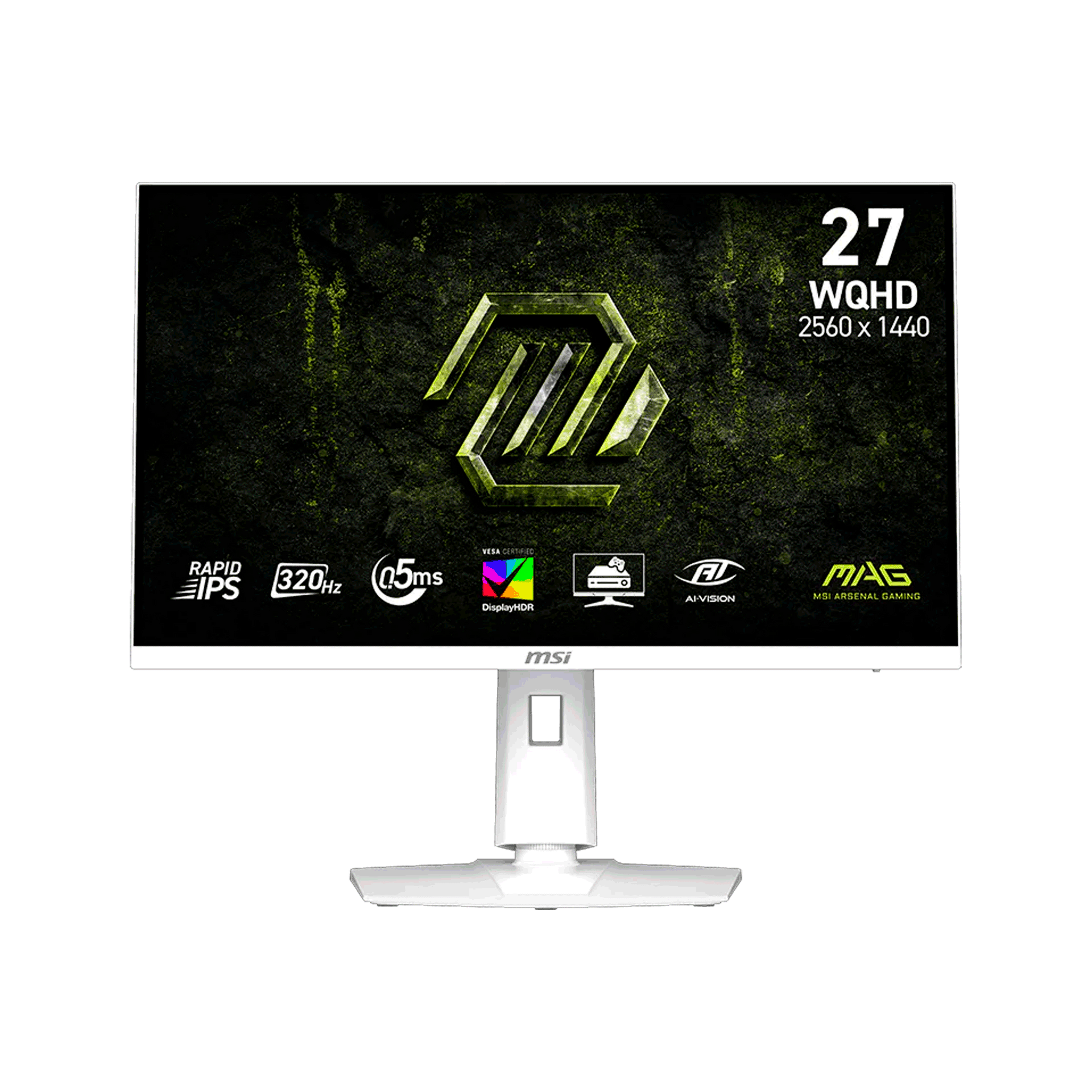 MONITOR MSI 27 PULGADAS PRO 274QRFW X32 / 2560X1440 / 320HZ / RAPID IPS / BLANCO *759*