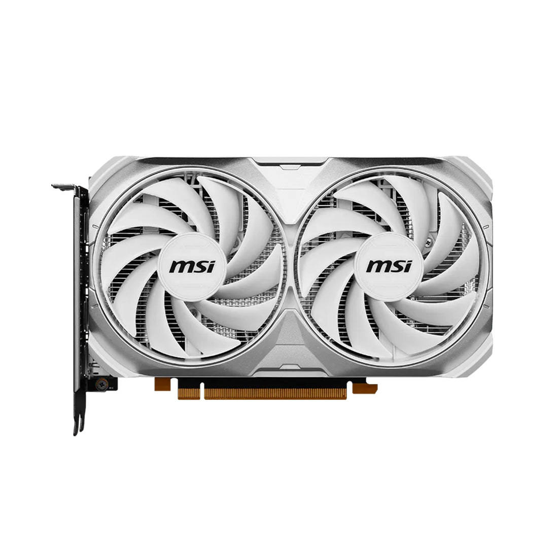 Tarjeta de video MSI GeForce RTX 4060 Ventus 2X White en color blanco con 8GB de memoria VRAM GDDR6, sistema de doble ventilador compacto y tecnologías de IA de Nvidia - Laptop Express Caracas