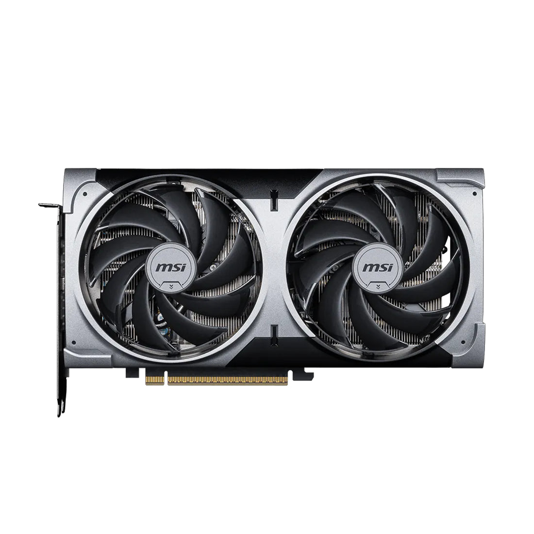Tarjeta de video compacta MSI GeForce RTX 5070 Ventus 2X con 12GB de memoria VRAM GDDR7, sistema de doble ventilador de alta eficiencia, backplate protector y soporte para IA - Laptop Express Caracas