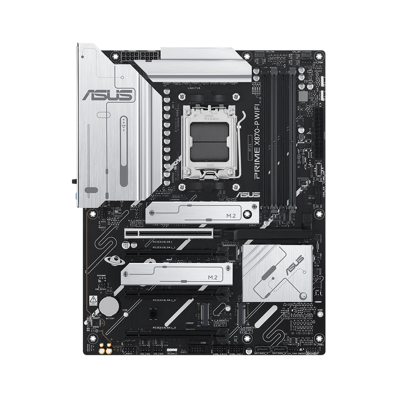 Tarjeta madre ASUS Prime X870-P WiFi ATX con socket AM5, soporte DDR5, PCIe 5.0 y puertos USB4 - Laptop Express Caracas