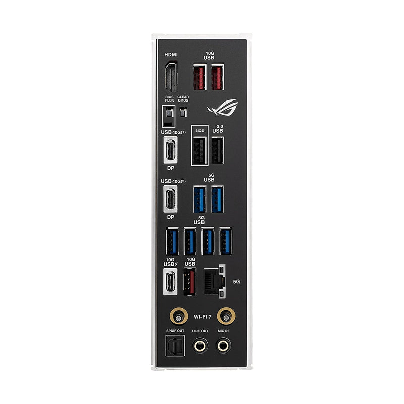 Tarjeta madre ASUS ROG Strix X870E-H Gaming WiFi formato ATX con socket AM5, soporte DDR5, PCIe 5.0, USB4 y Wi-Fi 7 - Laptop Express Caracas