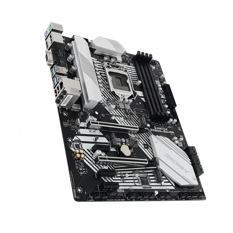 Tarjeta madre para PC de escritorio Biostar Z490A RACING con socket lga1200 soporte para 4 memorias ram ddr4 6 puertos sata y 2 ranuras m2 - Laptop Express Caracas