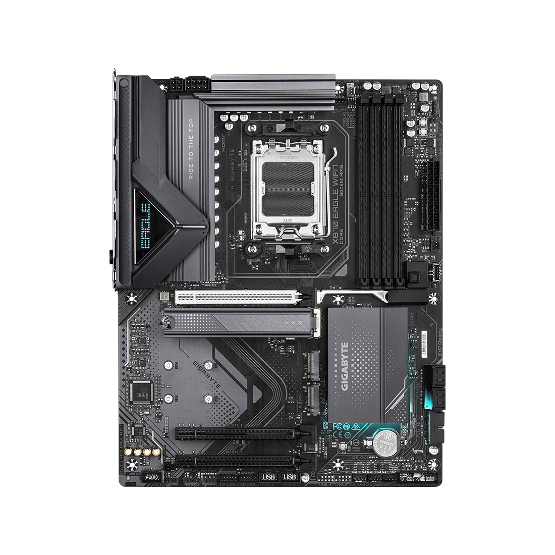 Tarjeta madre Gigabyte X870 Eagle WiFi 7 ATX con socket AM5, soporte DDR5, PCIe 5.0 y puertos USB4 - Laptop Express Caracas