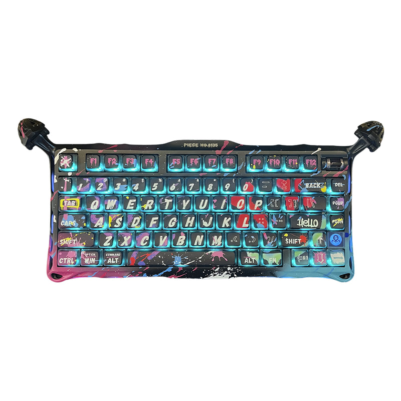 Teclado GravaStar Mercury V75 Pro edición Neon Graffiti con switches magnéticos y chasis de aleación de magnesio - Laptop Express Caracas