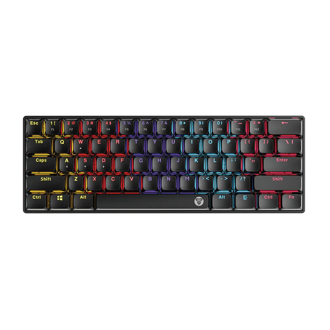 Teclado mecánico inalámbrico Fantech Atom Air61 MK311 formato 60% con iluminación RGB y diseño compacto negro - Laptop Express Caracas