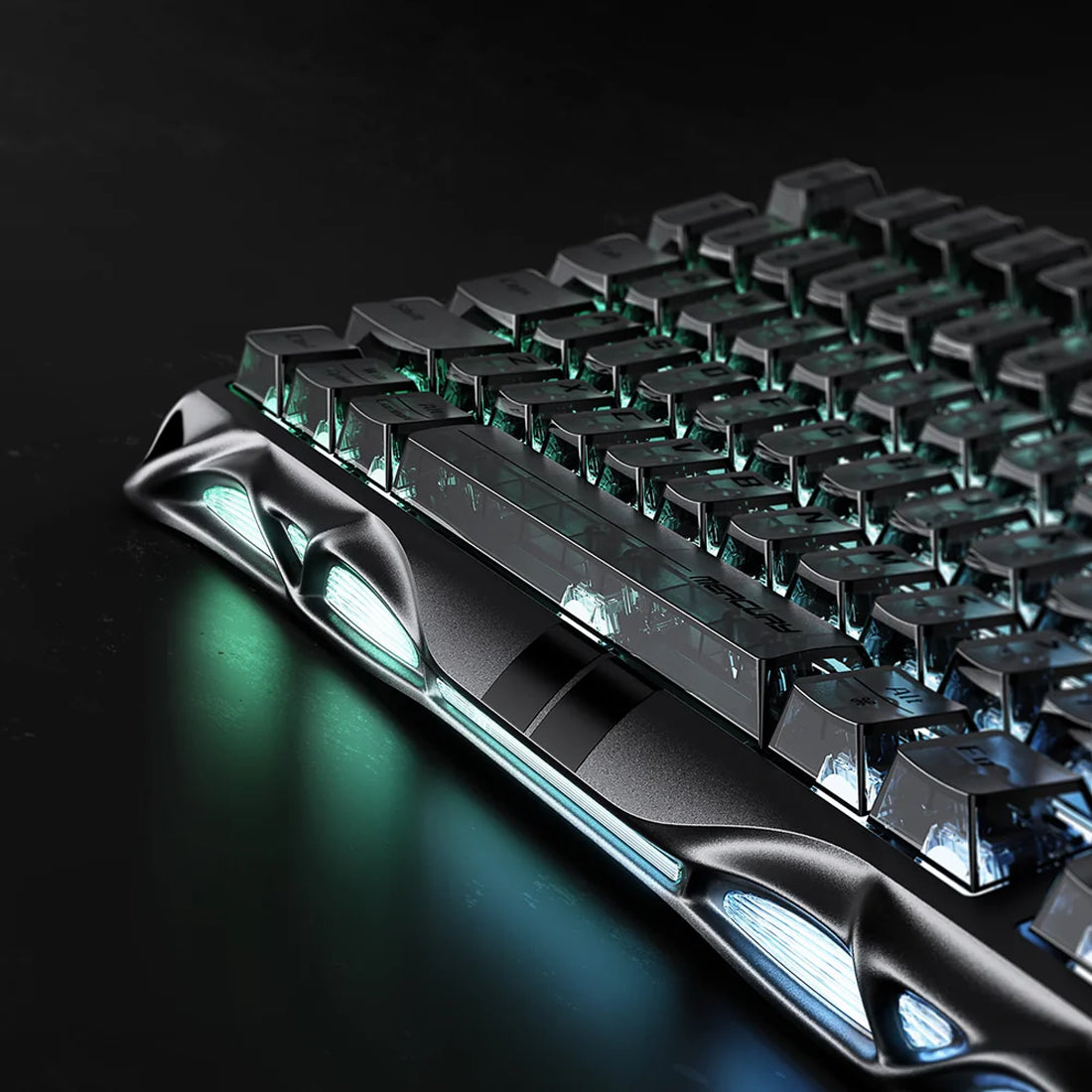 Teclado mecánico GravaStar Mercury V75 edición negra en aleación de magnesio con triple conexión inalámbrica y RGB - Laptop Express Caracas