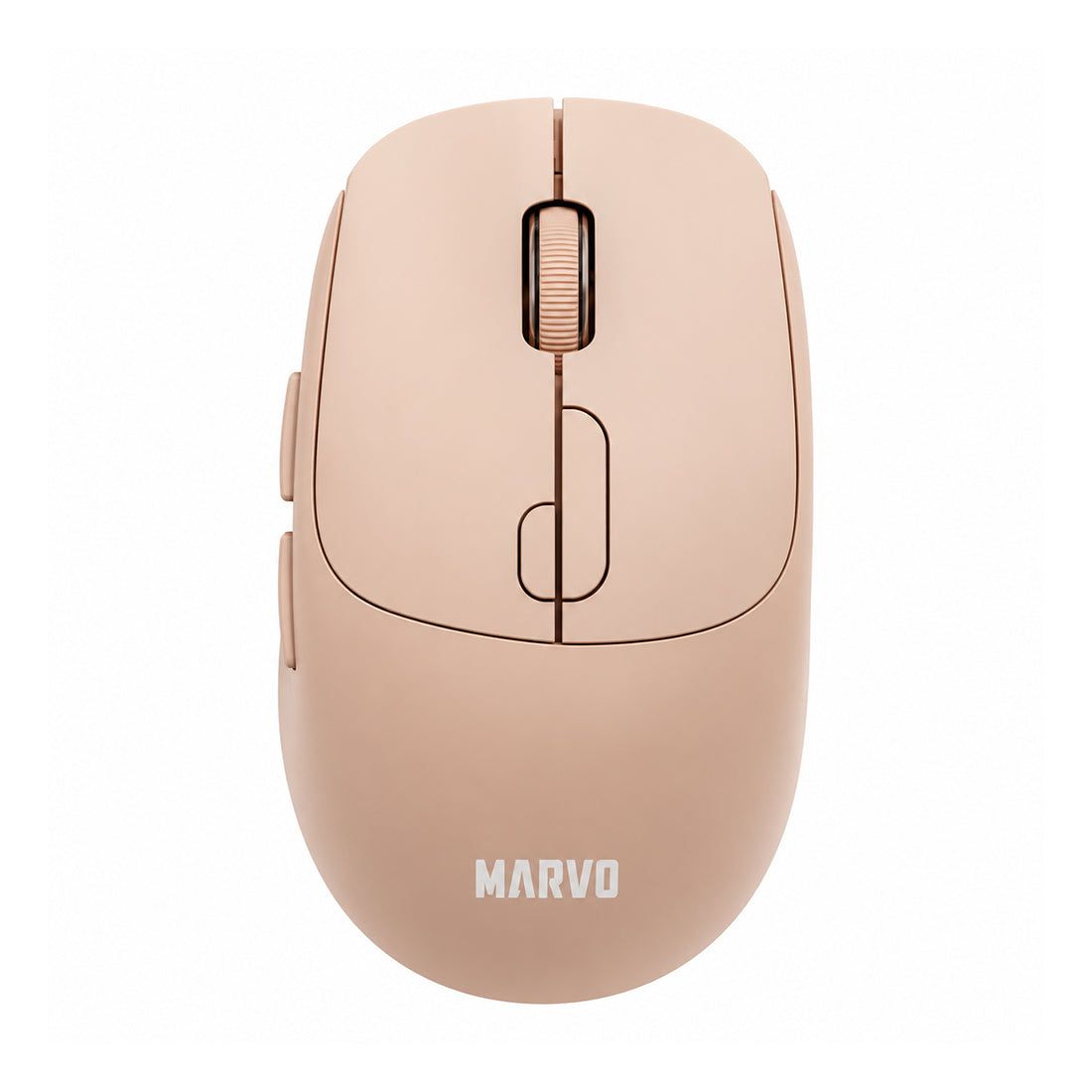 Mouse Inalámbrico Marvo M809W OR | Dual Mode (Bluetooth & 2.4G) | Batería Recargable | Beige - Laptop Express